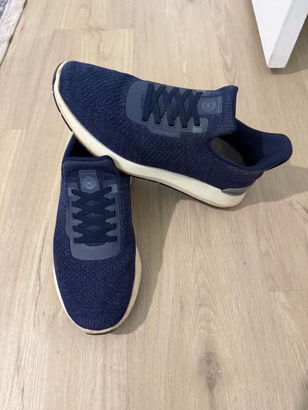 Peter Millar Hyperlight Apollo Knit Sneaker Navy Size 10